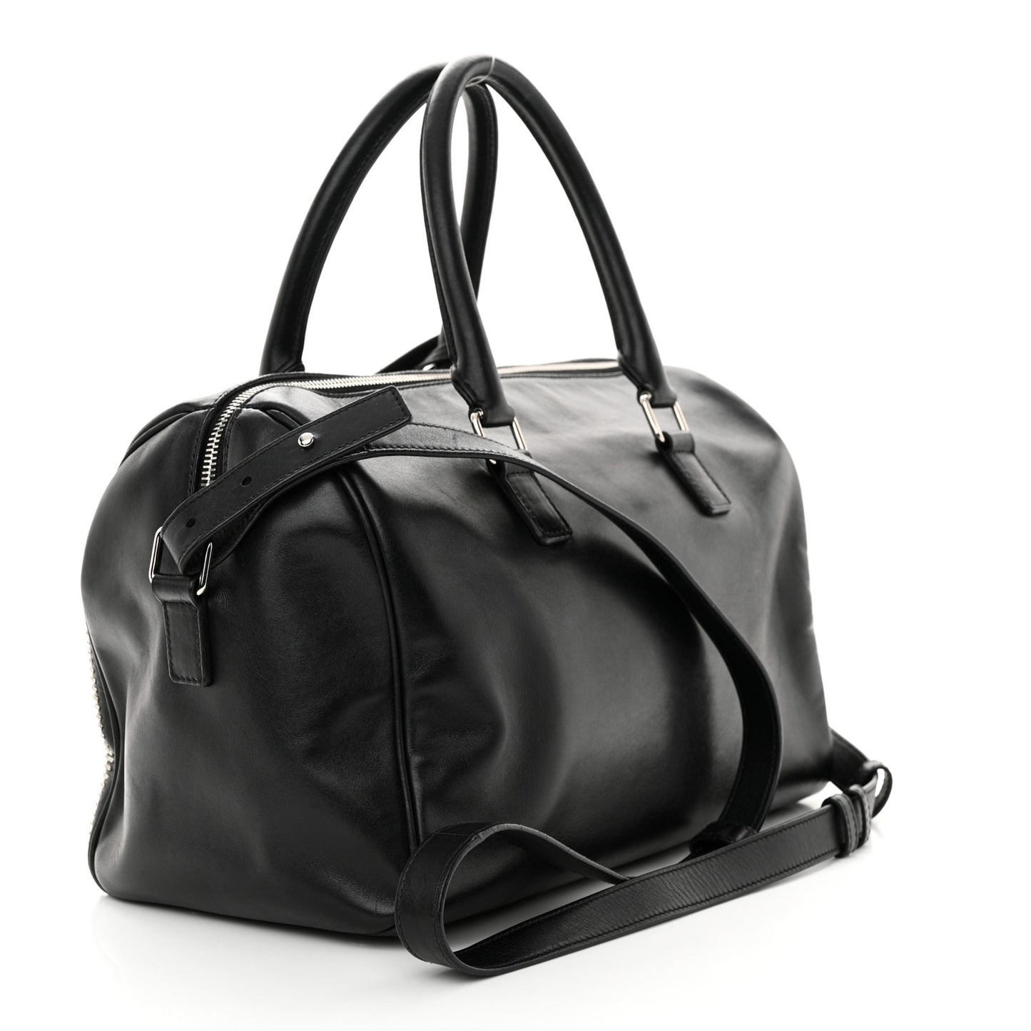 Calfskin Studded Classic Duffle 6 Black