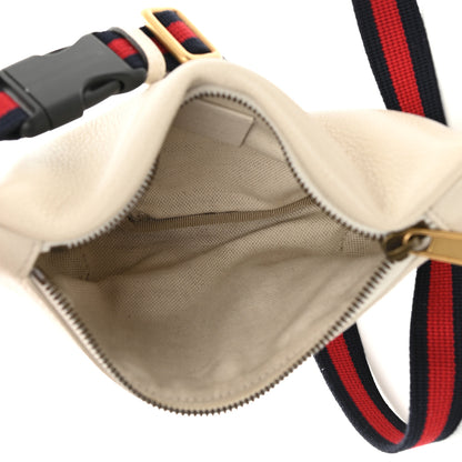 Gucci Grained Calfskin Small Logo Belt Bag White 5 of 9