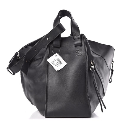 Loewe Calfskin Medium Hammock Shoulder Bag Black 3 of 11