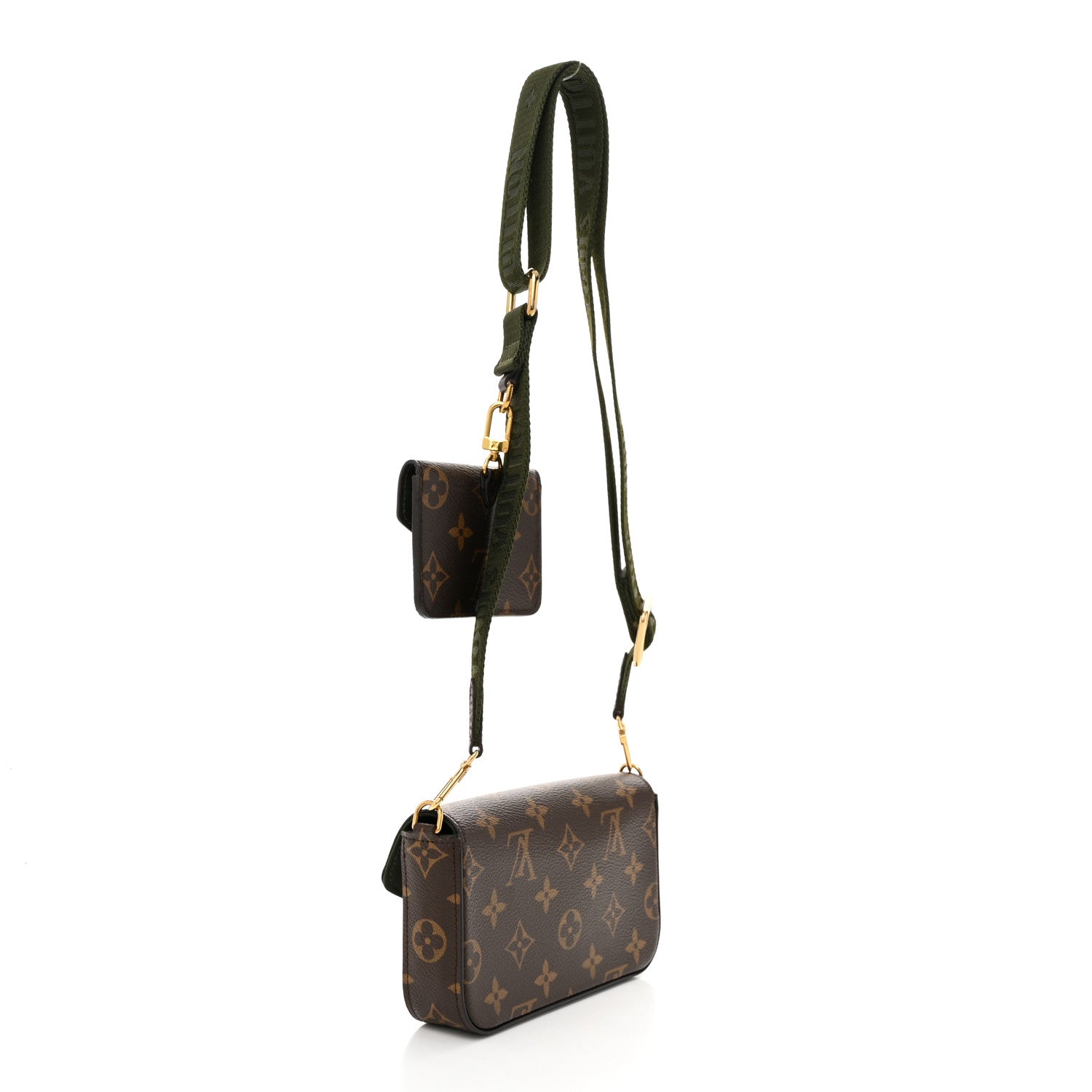 Louis Vuitton Monogram Felicie Strap & Go Kaki 3 of 10
