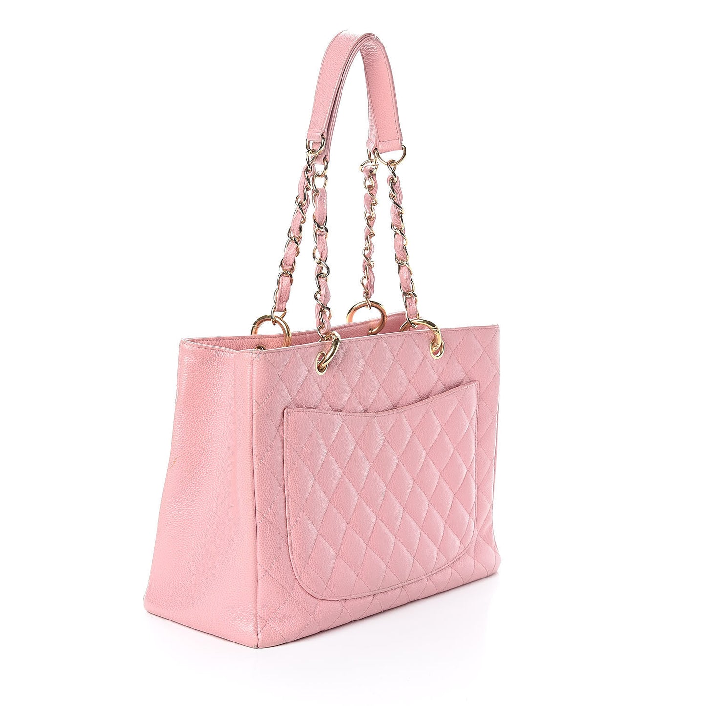 Caviar Quilted Grand Shopping Tote GST Pink