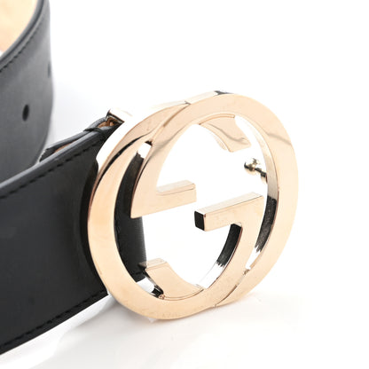 Gucci Calfskin Interlocking G 37mm Belt 75 30 Black 8 of 8