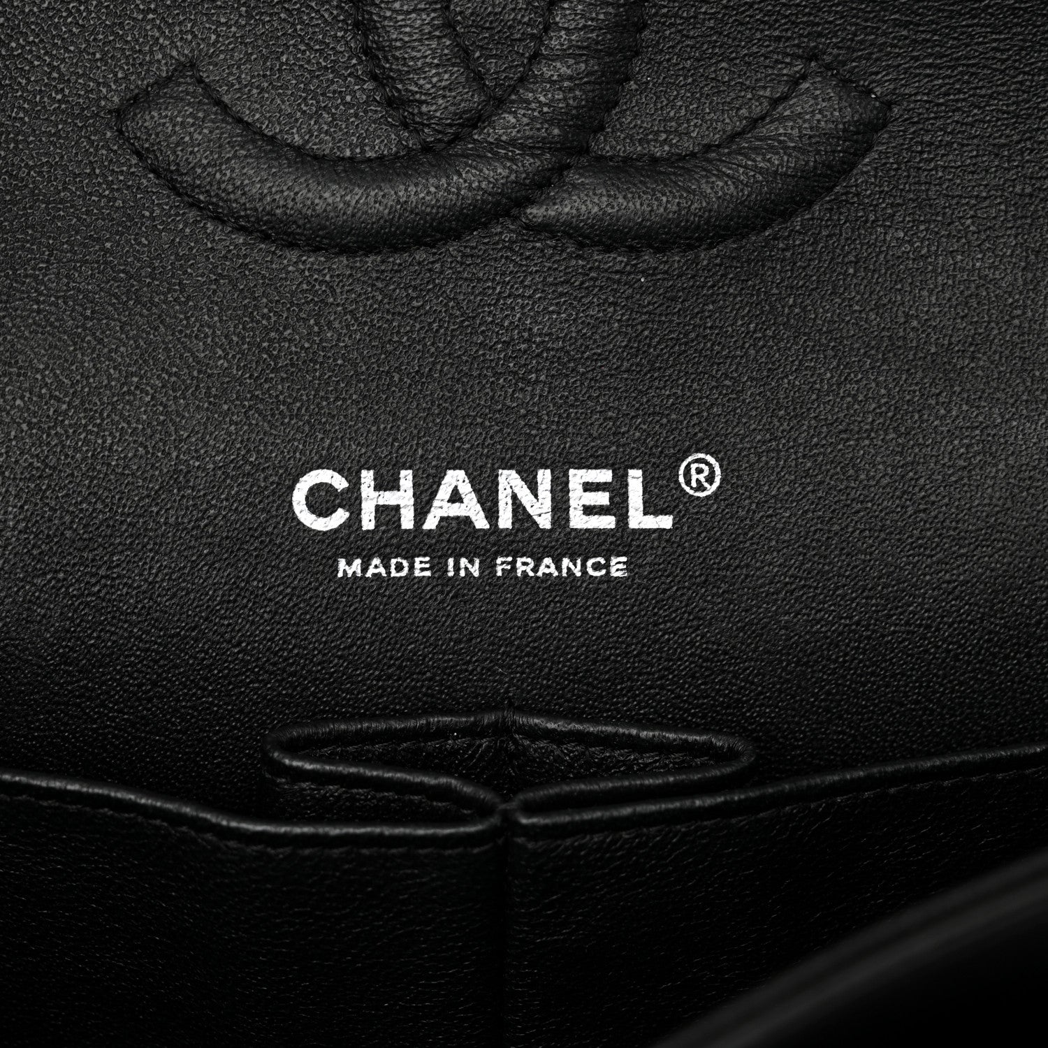 Chanel Lambskin Chevron Quilted Medium Double Flap So Black 6 of 13
