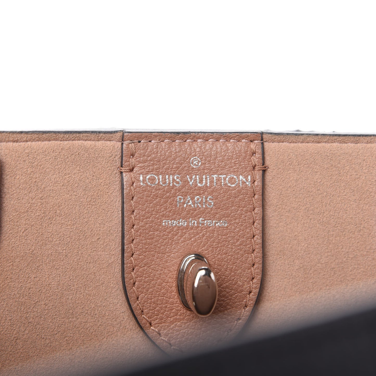 Calfskin Lockme Cabas Bois de Rose Black