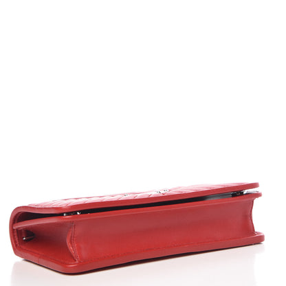 Prada Nappa Impunture Mini Diagramme Chain Crossbody Bag Fuoco 4 of 10