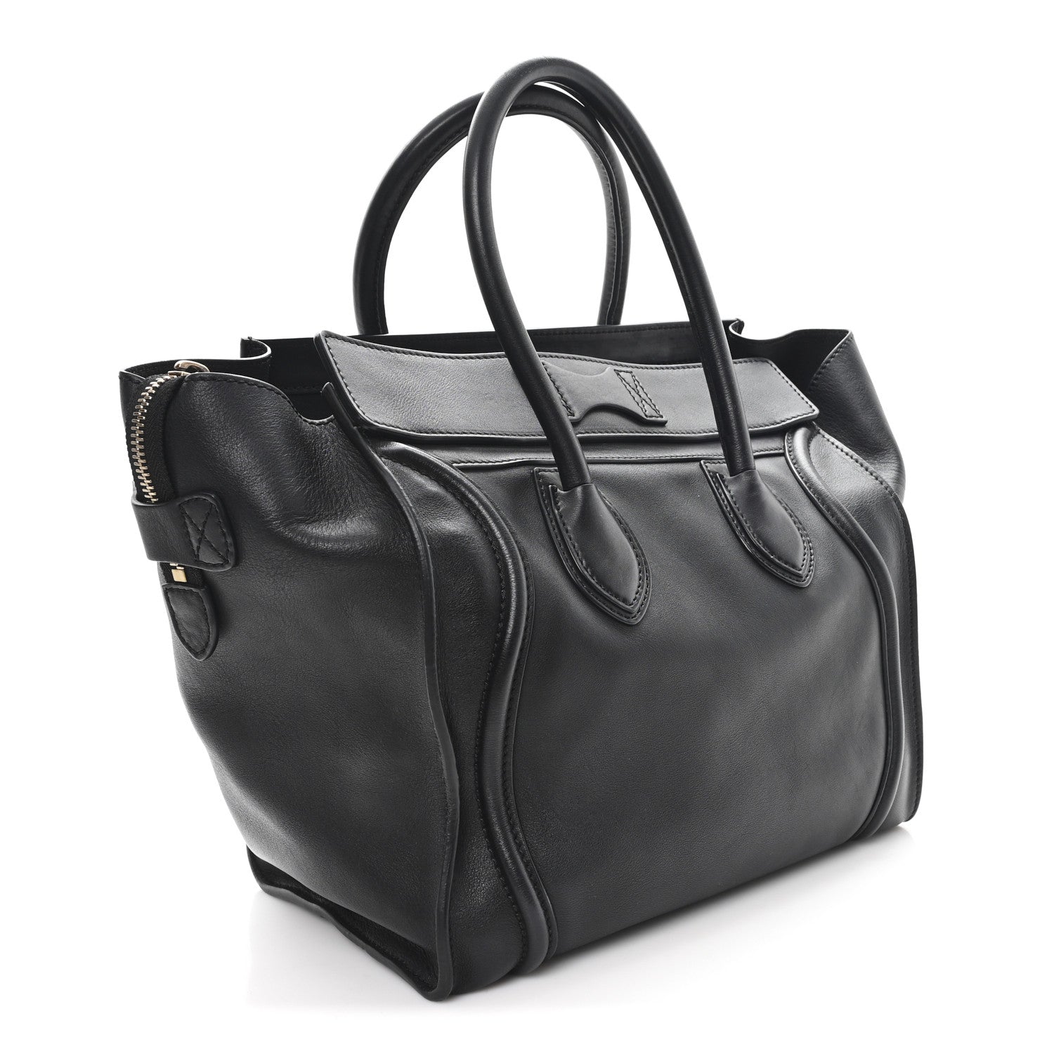 Celine Smooth Calfskin Mini Luggage Black 2 of 9