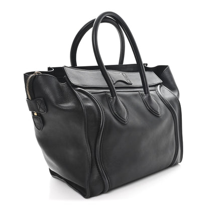 Celine Smooth Calfskin Mini Luggage Black 2 of 9
