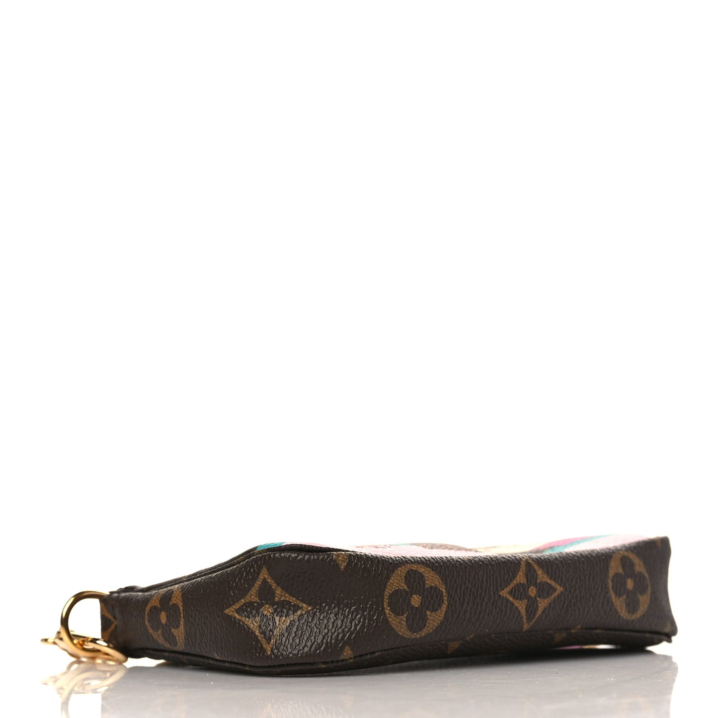 Monogram 2016 Christmas Animation Mini Pochette Accessories Rose Ballerine