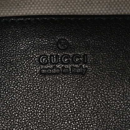 Gucci Sakai Be Green Calfskin Diagonal Stitched Blondie Top Handle Bag Black 6 of 10
