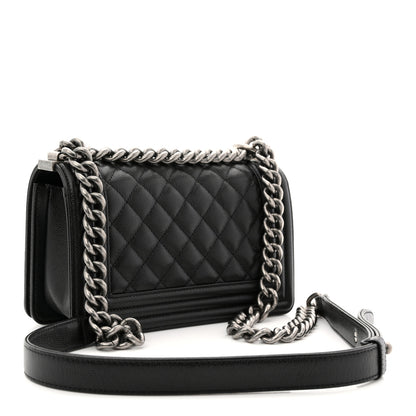 Chanel Caviar Quilted Small Boy Flap Black 4 of 21
