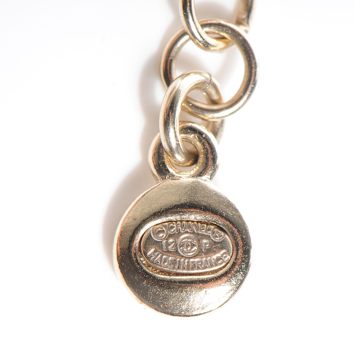 Chanel Crystal CC Multi Strand Necklace Gold 5 of 6