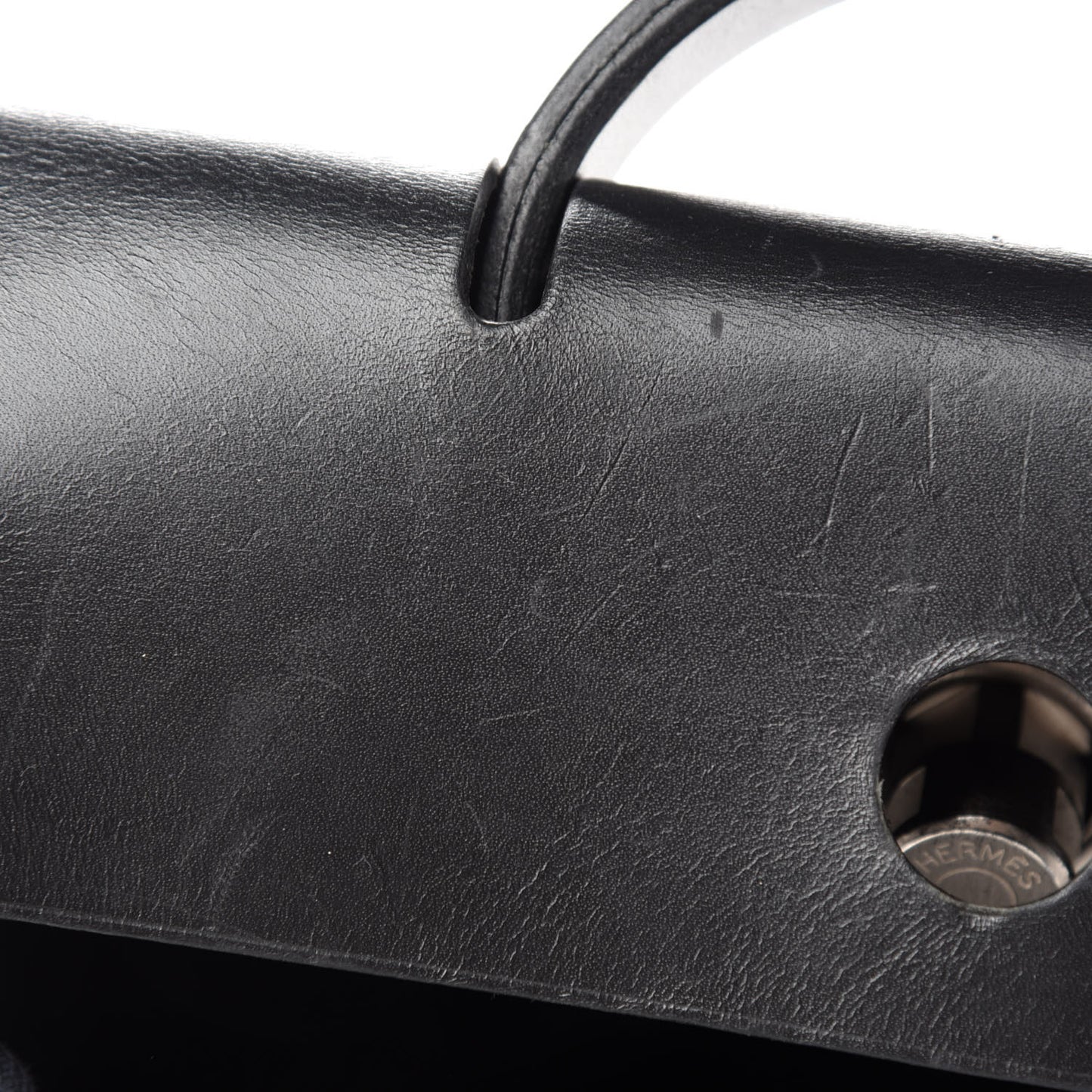 Toile Vache Calfskin Herbag 30 PM Backpack Black