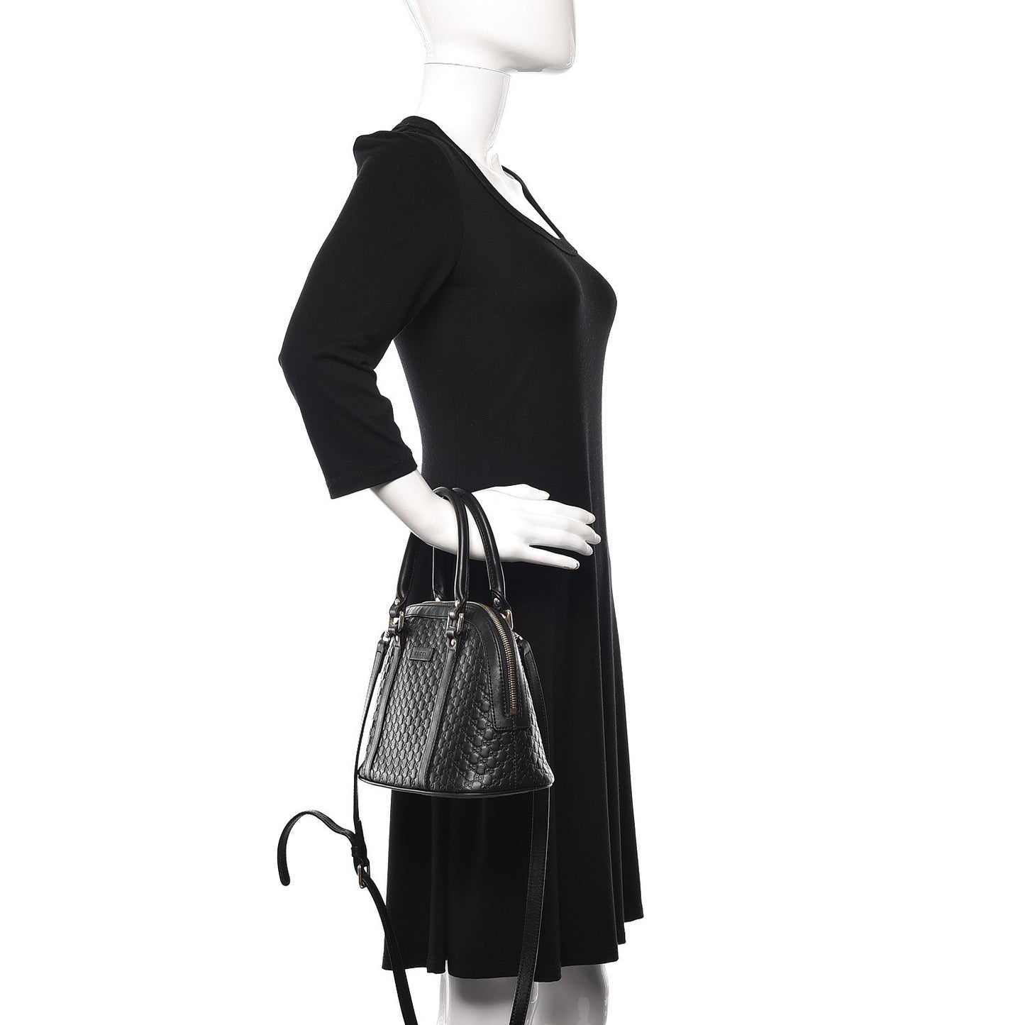 Microguccissima Mini Dome Bag Black