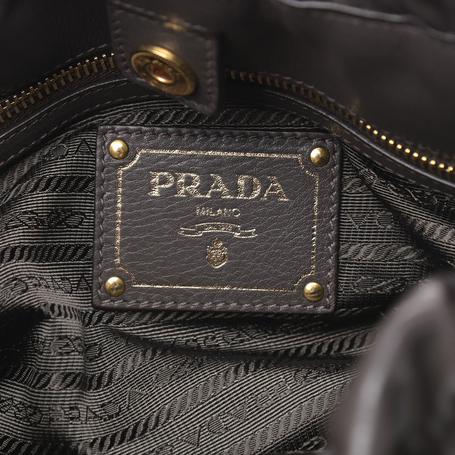 Prada Soft Calf Shoulder Bag Cenere 5 of 11
