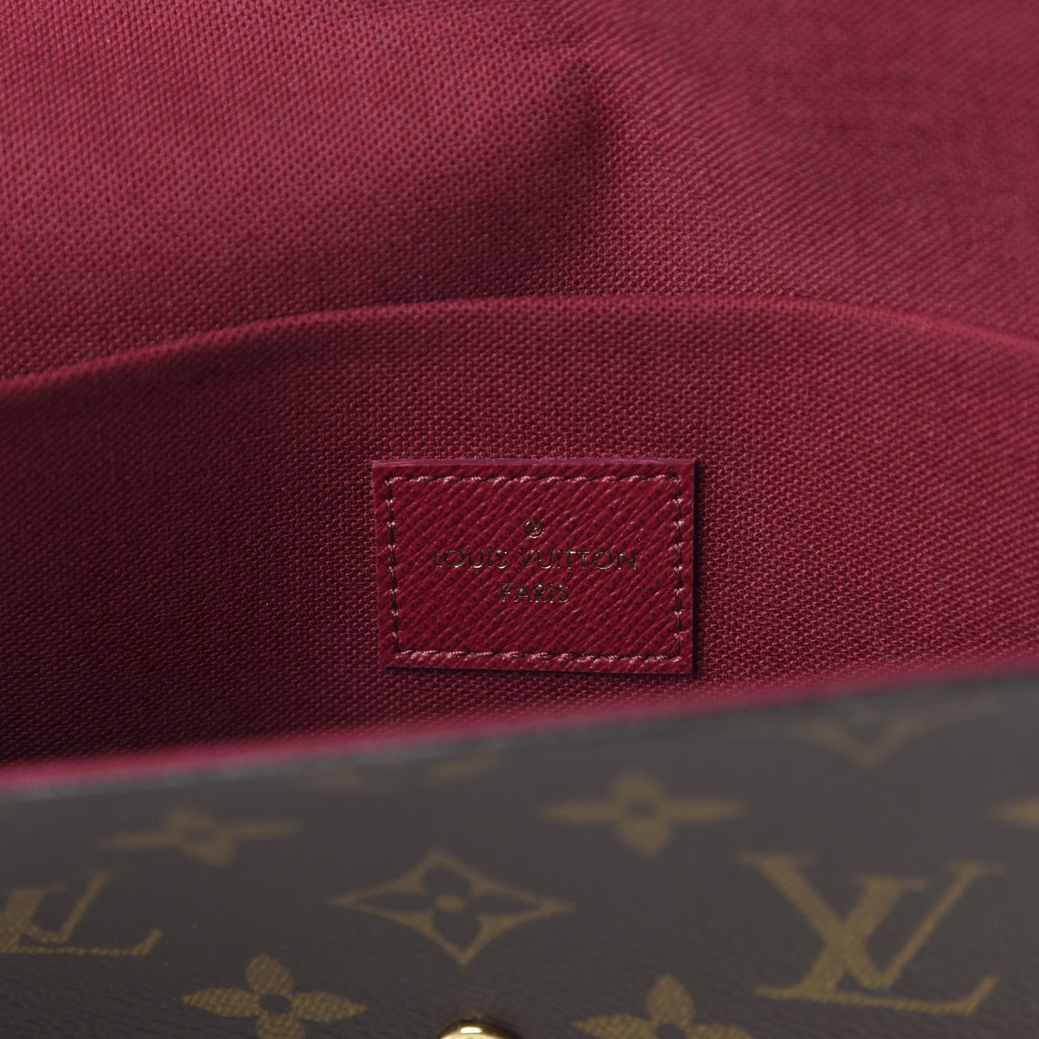 Louis Vuitton Monogram Pochette Felicie Chain Wallet Fuchsia 8 of 11