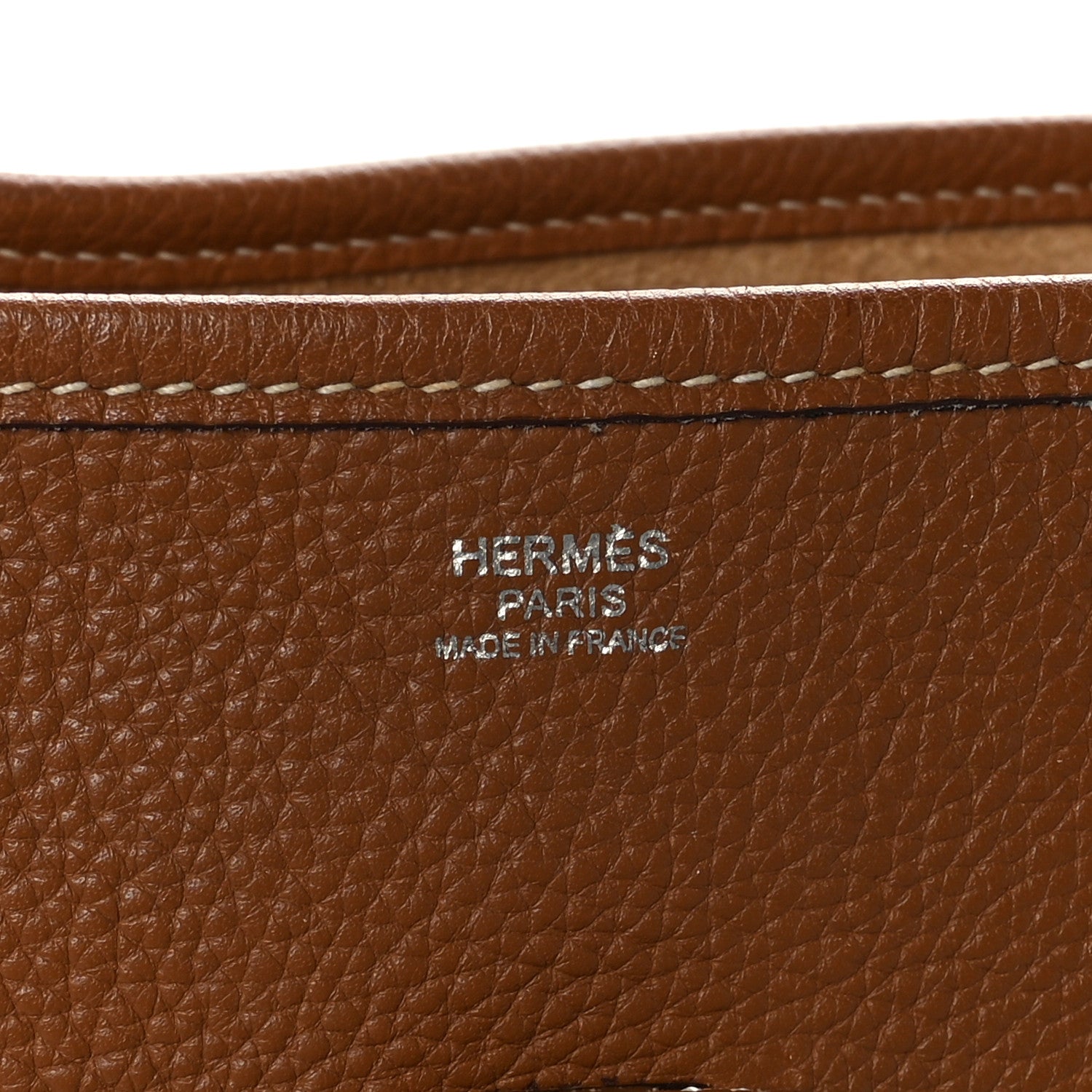 Hermes Taurillon Clemence Evelyne II GM Gold 5 of 9