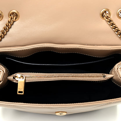 Saint Laurent Calfskin Y Quilted Monogram Small Loulou Chain Satchel Cork 4 of 4