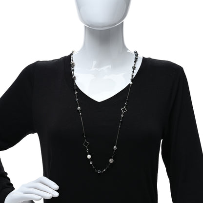 David Yurman Sterling Silver Black Onyx Hematite Elements Chain Necklace 3 of 4