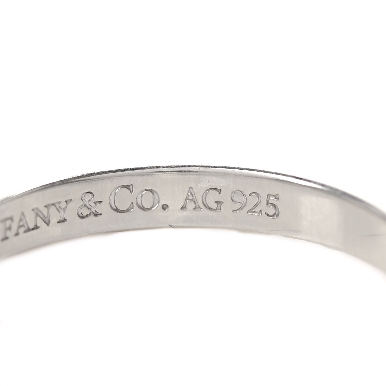 Tiffany Sterling Silver T Square Ring 52 6 5 of 5