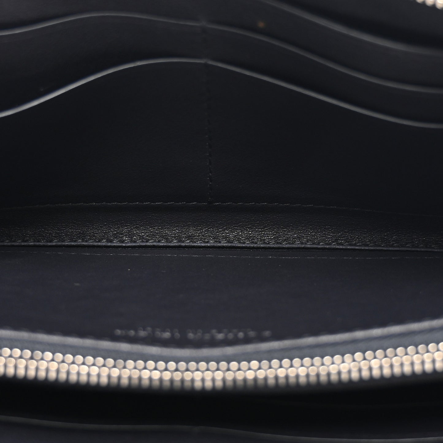 Nappa Intrecciato Zip Around Wallet Black