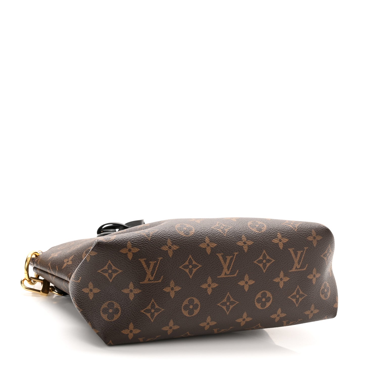 Louis Vuitton Monogram Flower Zipped Tote PM Black 4 of 9