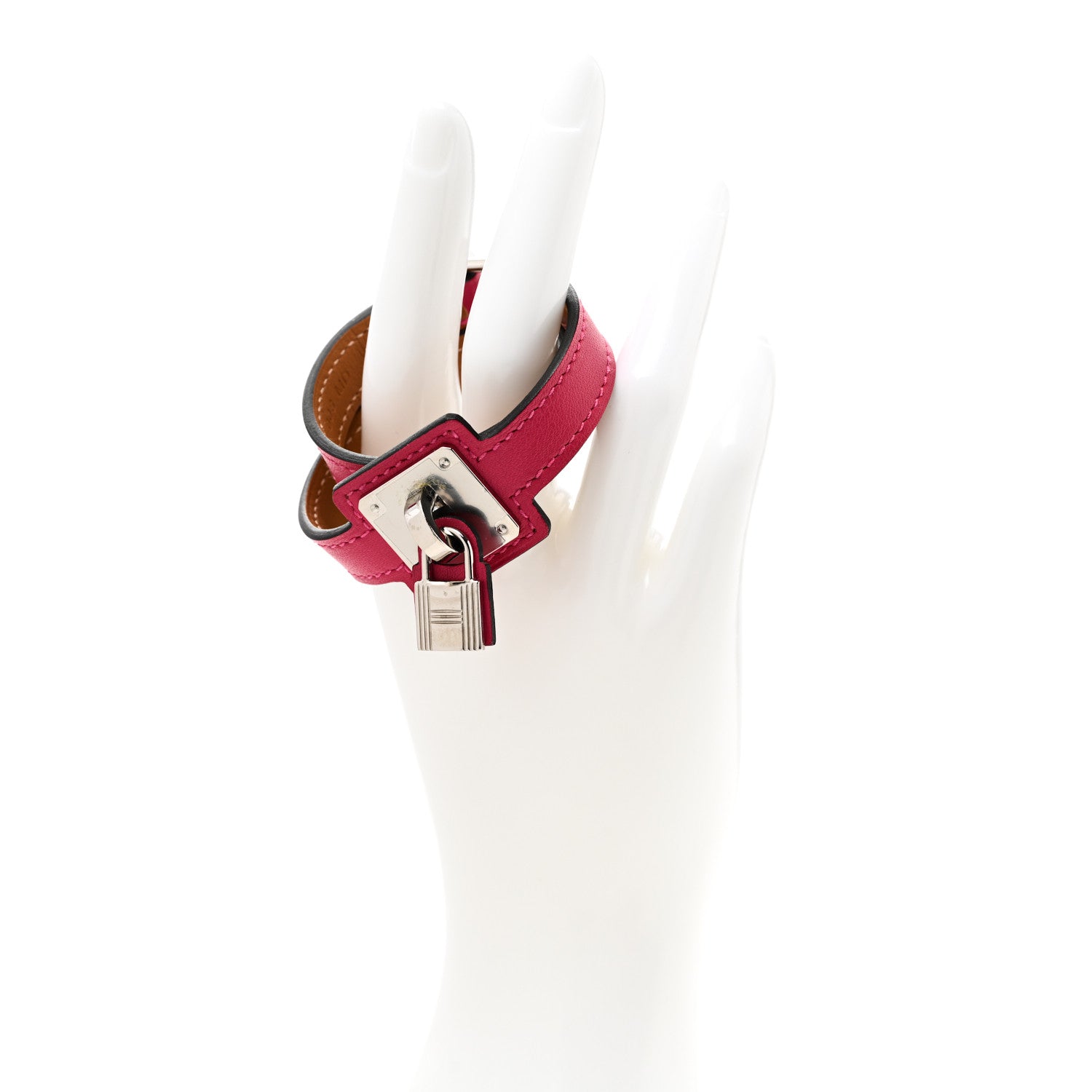 Hermes Swift O'Kelly Double Tour Bracelet T1 Rose Extreme 2 of 5
