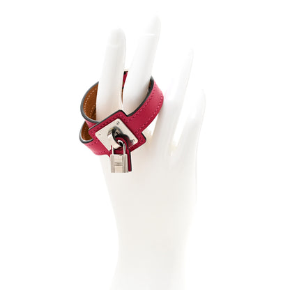 Hermes Swift O'Kelly Double Tour Bracelet T1 Rose Extreme 2 of 5