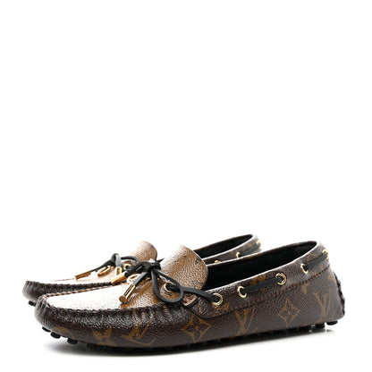 Louis Vuitton Patent Reverse Monogram Gloria Loafers 37 3 of 8