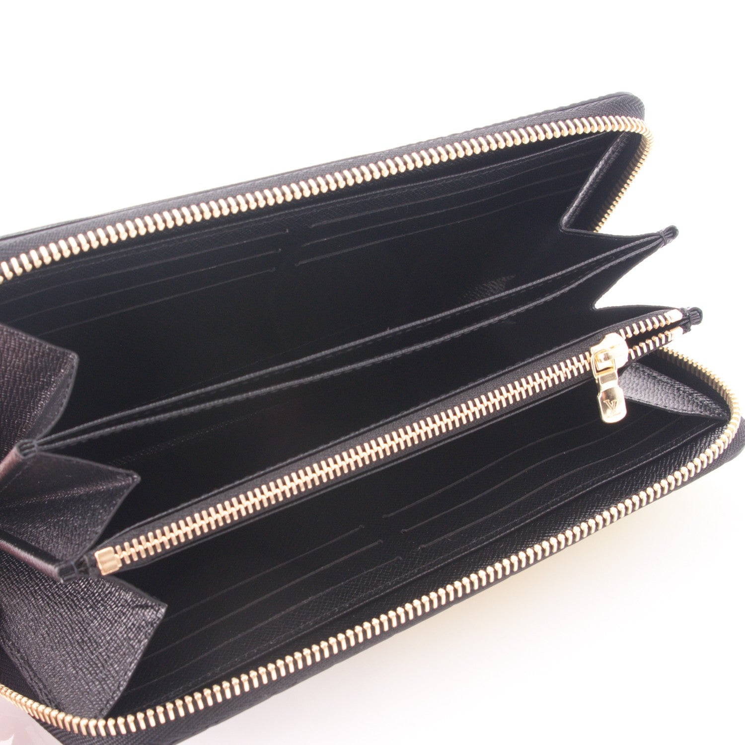 Louis Vuitton Epi Damier Race Zippy Wallet Black Yellow 5 of 7