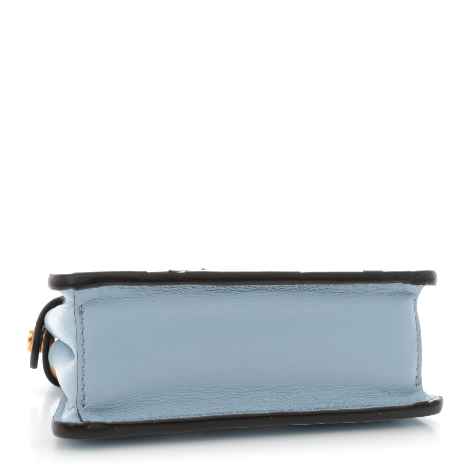 Fendi Nappa Rainbow Inlay Nano Peekaboo Maxi Handle Satchel Azzurro Baby Multicolor 4 of 10