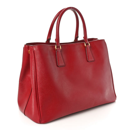 Prada Saffiano Lux Large Tote Fuoco 3 of 11