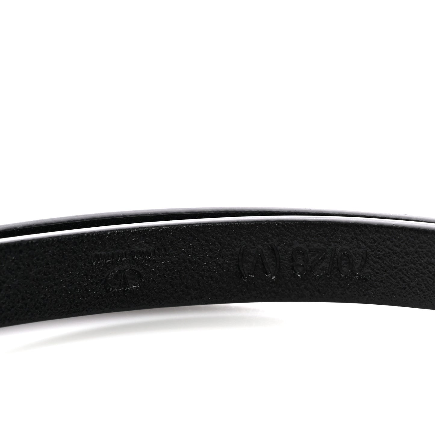Calfskin VLogo Wrap 10mm Belt 75 30 Black
