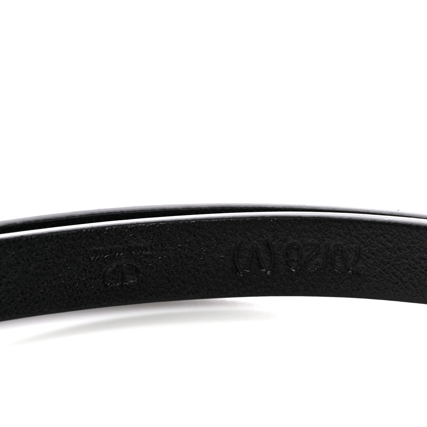 Valentino Garavani Calfskin VLogo Wrap 10mm Belt 75 30 Black 3 of 6