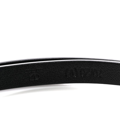 Valentino Garavani Calfskin VLogo Wrap 10mm Belt 75 30 Black 3 of 6