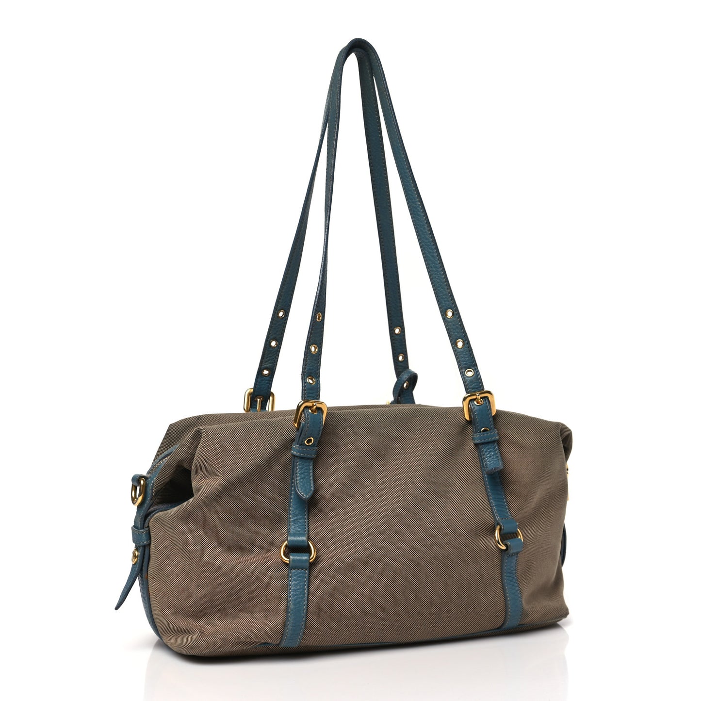 Jacquard Logo Tote Blue
