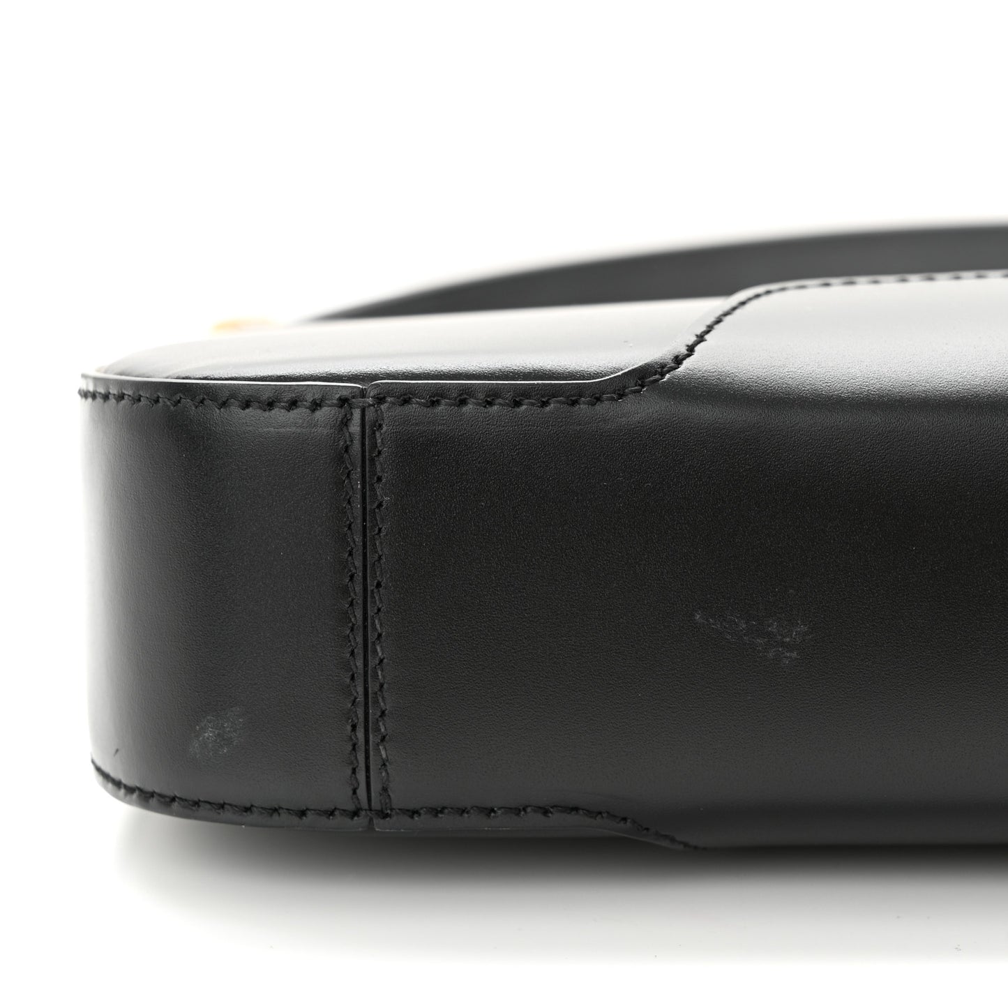 Smooth Calfskin TB Shoulder Bag Black