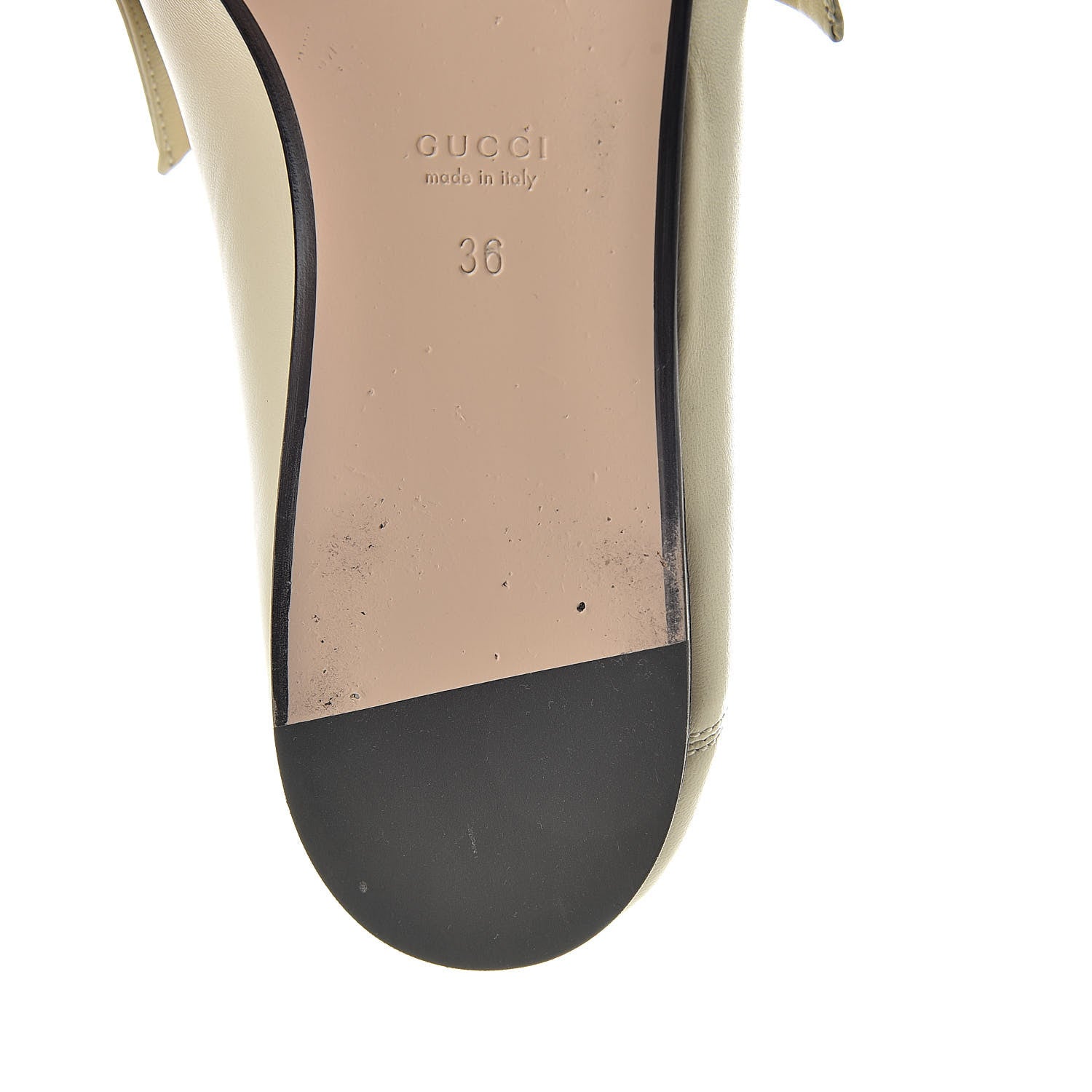 Gucci Nappa Pearl Studded Queen Margaret Loafers 36 White 10 of 13