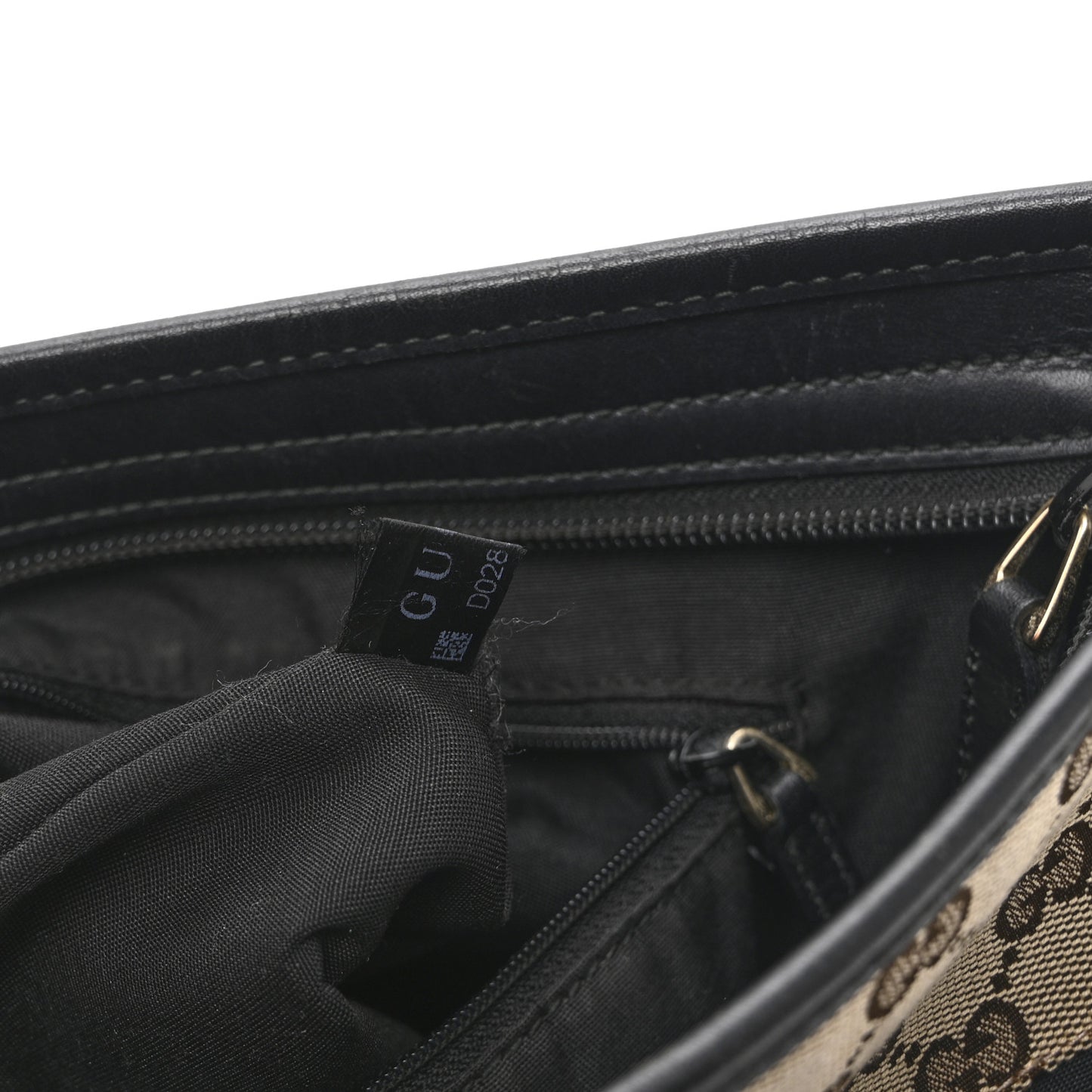 GG Monogram Web Flat Messenger Bag Black