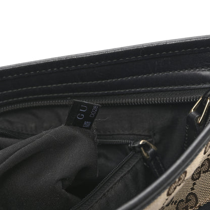 Gucci GG Monogram Web Flat Messenger Bag Black 8 of 11