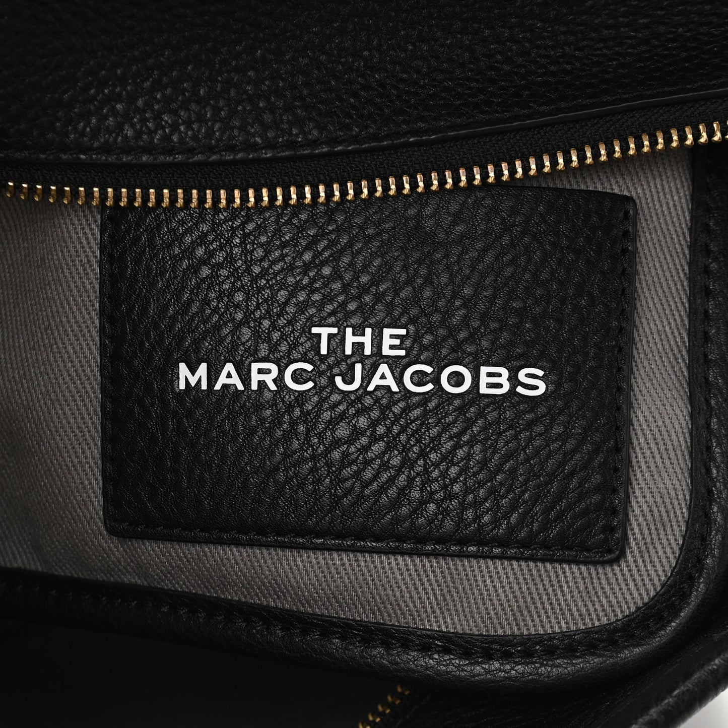 Grained Calfskin Small The Tote Bag Black