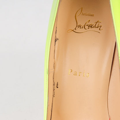 Christian Louboutin Patent So Kate 120 Pumps 40.5 Neon Yellow 7 of 8