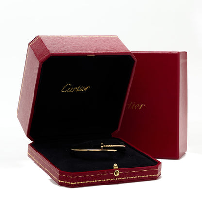 Cartier 18K Yellow Gold Small Juste Un Clou Bracelet 17 4 of 4