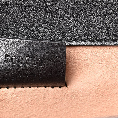 Gucci GG Supreme Monogram Small Osiride Shoulder Bag Black Gold 7 of 13