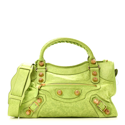 Balenciaga Agneau Giant 21 Gold Hardware City Lime Green 1 of 13