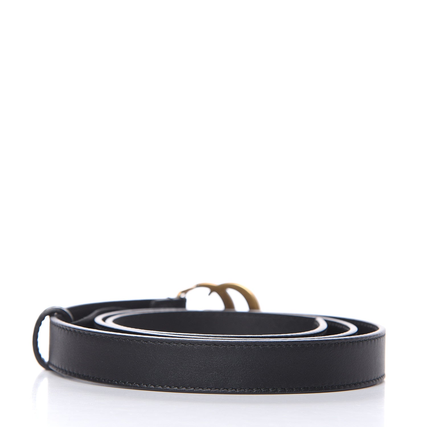 Gucci Calfskin Double G 20mm Belt 85 34 Black 3 of 6