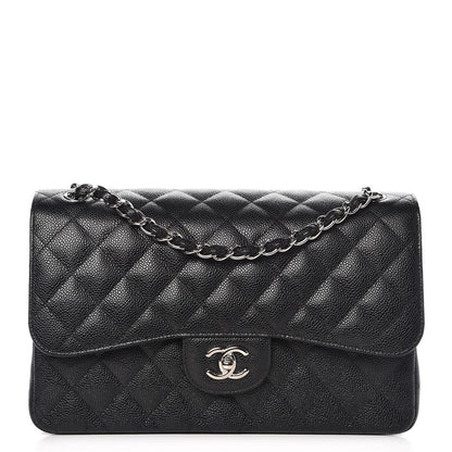 Chanel Caviar Quilted Jumbo Double Flap Black 1 of 8
