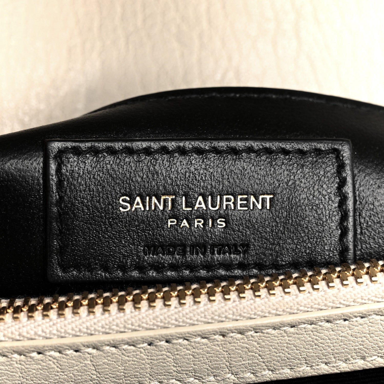 Saint Laurent Sheepskin Matelasse Chevron Monogram Medium College Bag Crema Soft 7 of 19