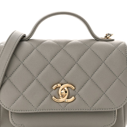 Chanel Caviar Quilted Mini Business Affinity Flap Grey 8 of 10