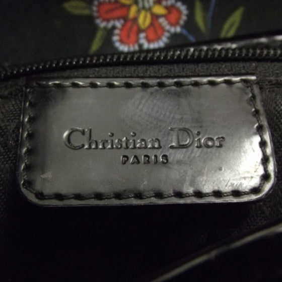 Christian Dior Fabric Floral Saddle Bag 7 of 10