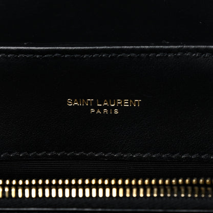 Saint Laurent Calfskin Y Quilted Monogram Medium Loulou Chain Satchel Black 6 of 12